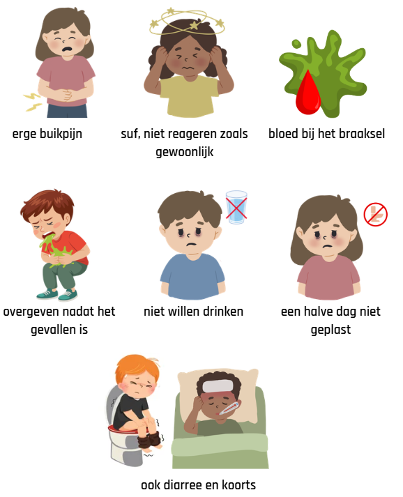 alarmsignalen bij een kind jonger dan 2