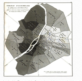 John Snow's aggregated Cholera map of Paris (1832)