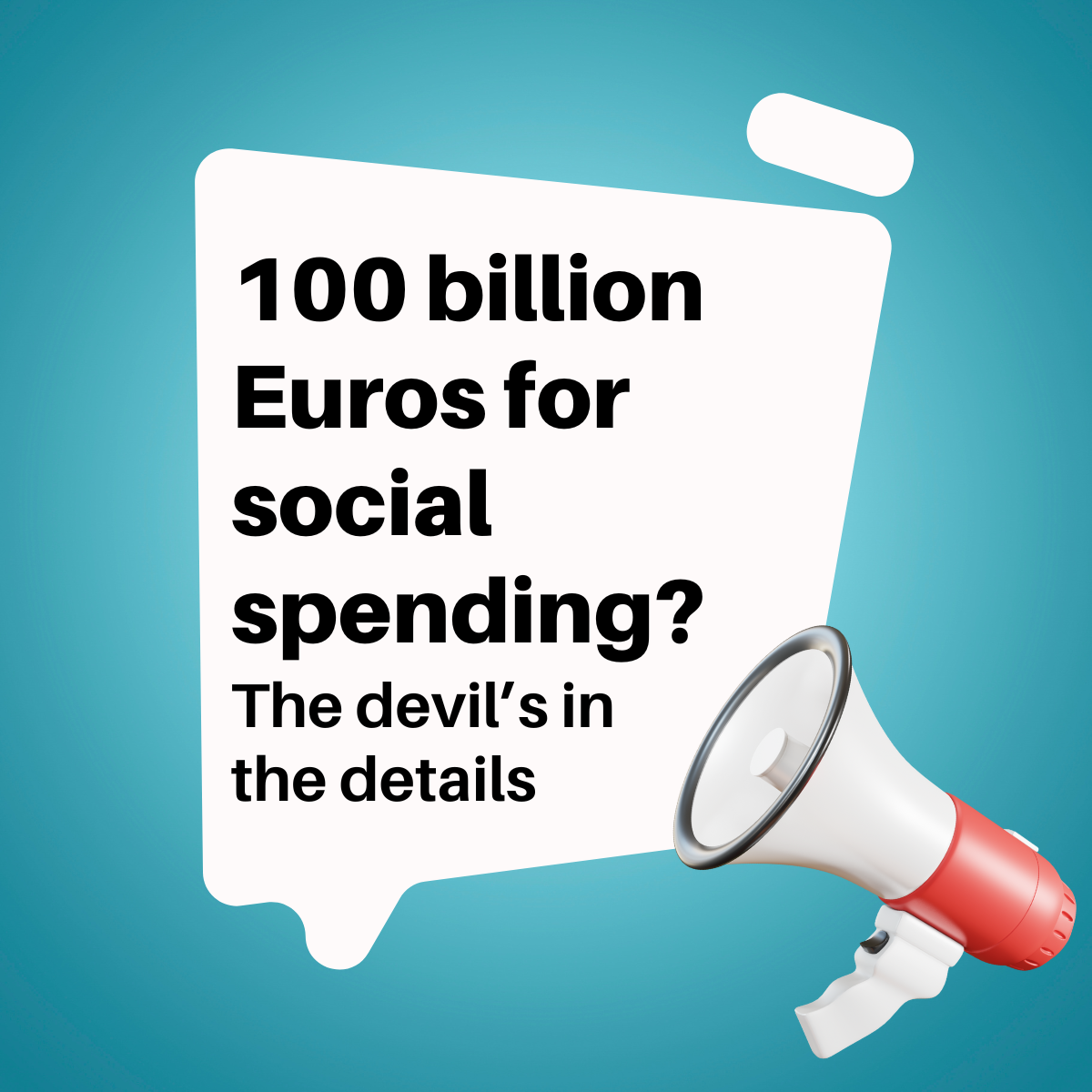 100 billion euros in the EU budget for social spending? The devil's in the details