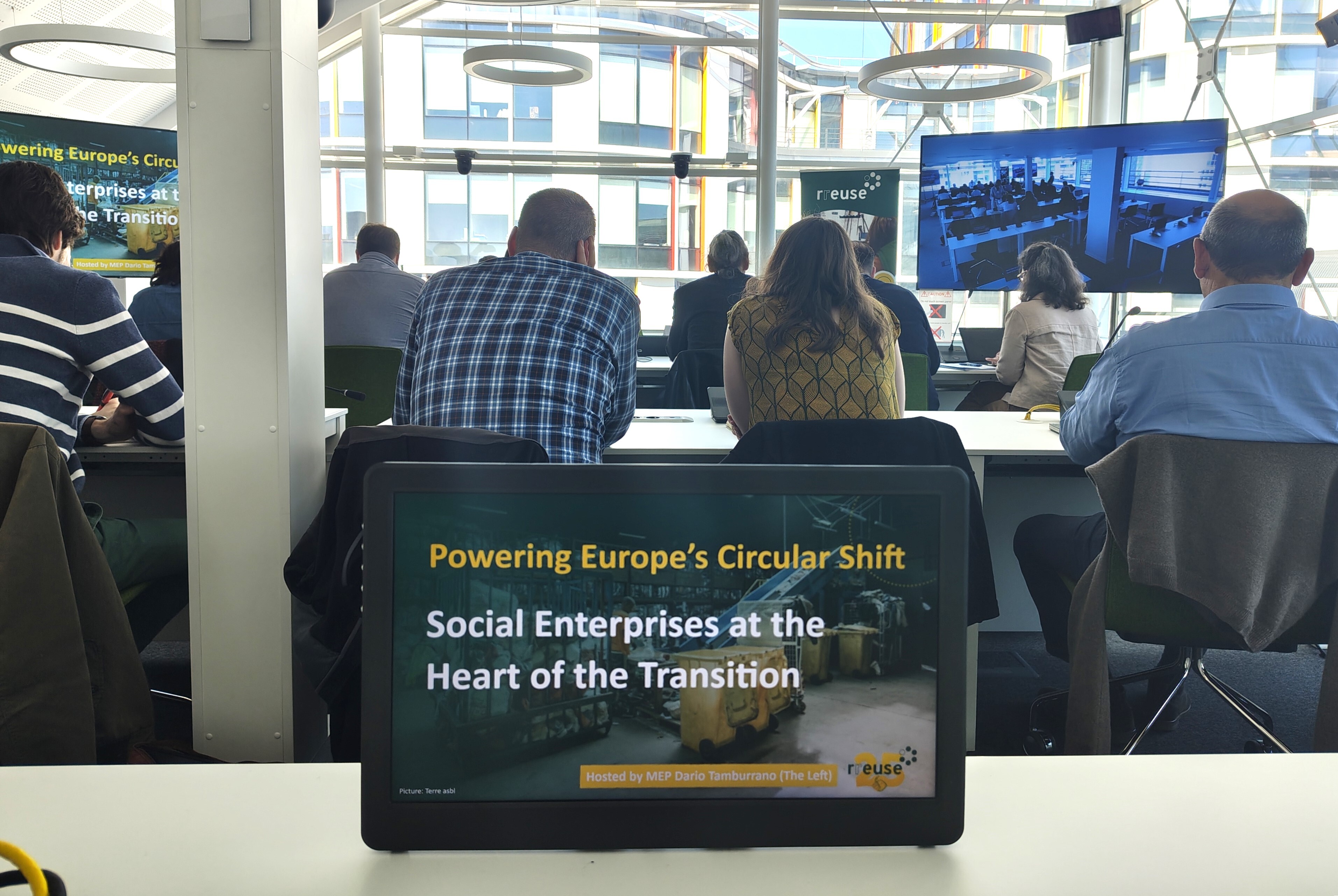 Celebrating 25 years of RREUSE at the European Parliament: social enterprises powering Europe’s circular shift