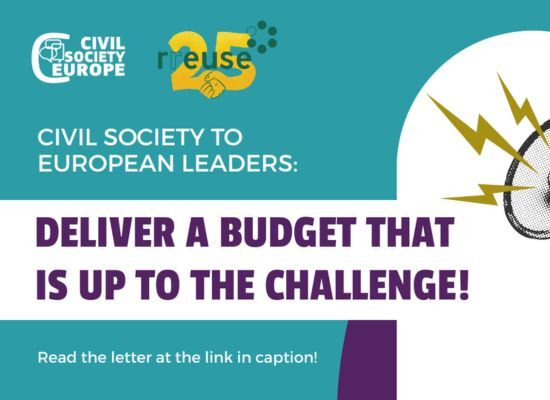 Civil society to European leaders: Deliver a budget that is up to the challenge!