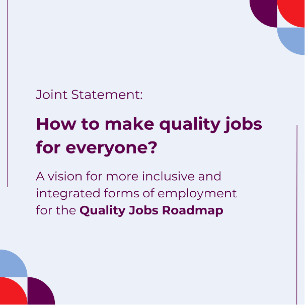 Joint statement: How to make quality jobs for everyone?